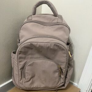 Isaac Mizrahi Elegant Beige Backpack